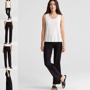 Eileen Fisher Washable Stretch Crepe Straight Pant